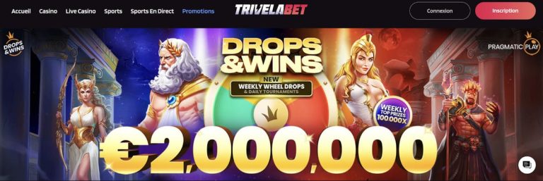 Trivelabet Casino promotions
